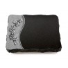 73 Grabplatte Wave/Indisch Black (Alu Efeu)
