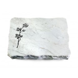 154 Grabplatte Marmor (Rose 2)