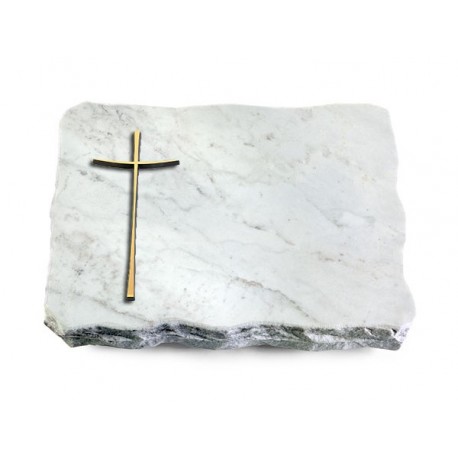 159 Grabplatte Marmor (Bronze Kreuz 2)