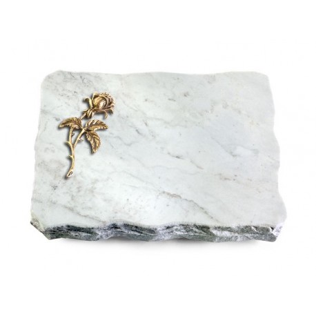 160 Grabplatte Marmor (Bronze Rose 2)