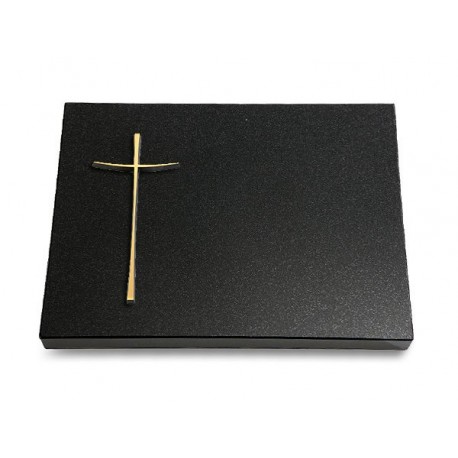 69 Grabtafel Indisch Black (Bronze Kreuz 2)