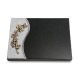 77 Grabtafel Wave/Indisch Black (Bronze Efeu)