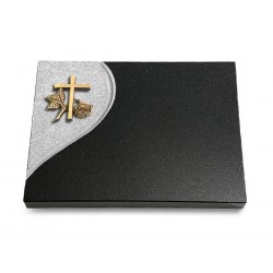 88 Grabtafel Folio/Indisch Black (Bronze Kreuz 1)