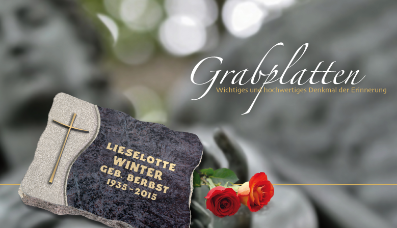 Grabplatten für Urnengräber